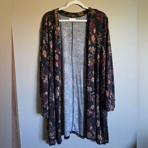 Maurices Floral Cardigan - Like New